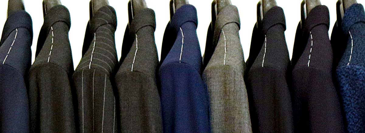 row of tailored suits